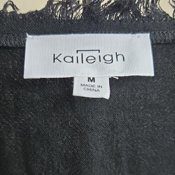 Anthropologie Kaileigh Black Linen Blend Sleeveless Tank Top – Size M - Picture 2 of 8